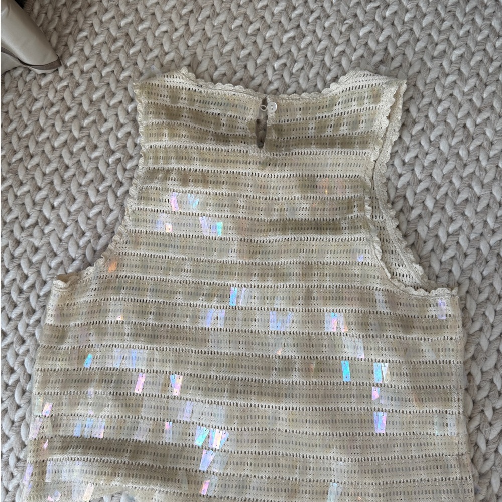 J. Crew Iridescent Sleeveless Blouse